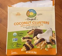 coconut clusters with dark chocolate