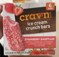 Strawberry shortcake Ice cream bars