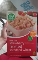 Frosted strawberry wheat cereal