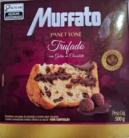 Panettone trufado com gotas de chocolate