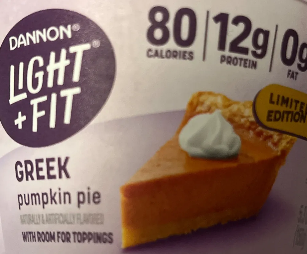 Light + Fit Greek Pumpkin Pie