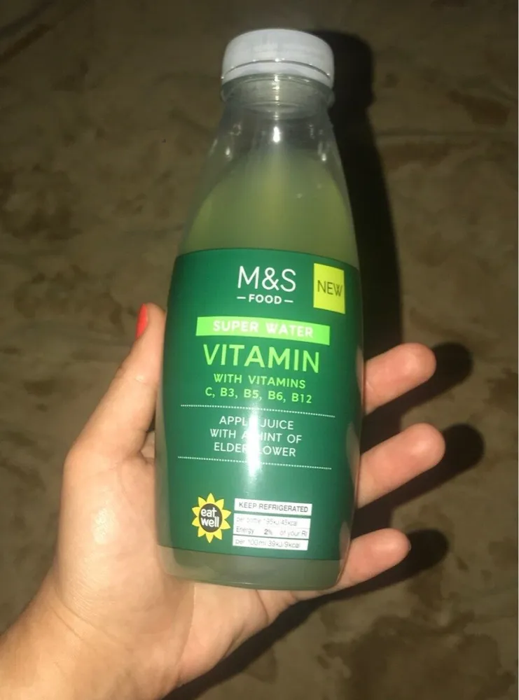 Super water vitamins apple juice elderflower