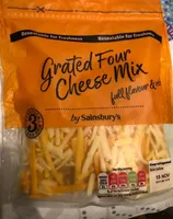 Grated four cheese mix