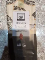 almonds & sea salt 72% cocoa dark chocolate
