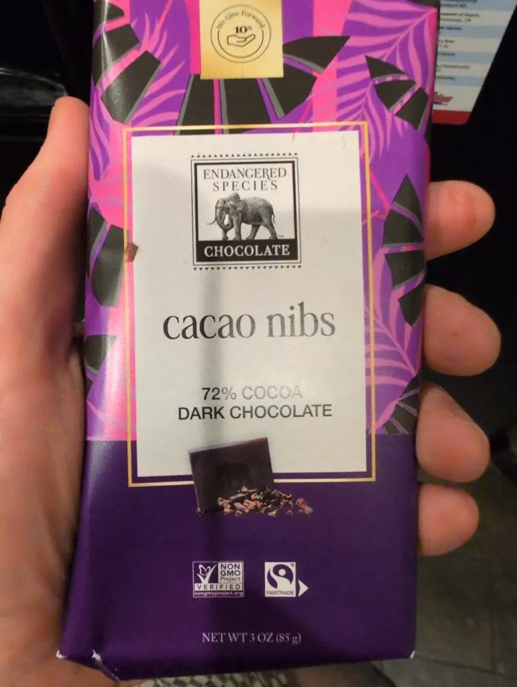 Dark Chocolate With Cocoa Nibs