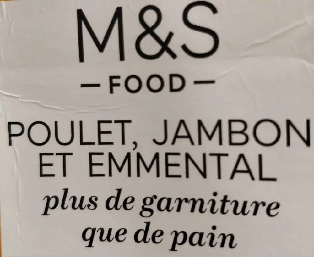 Sandwich Poulet jambon emmental