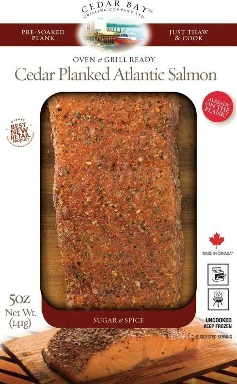 Cedar planked atlantic salmon sugar & spice