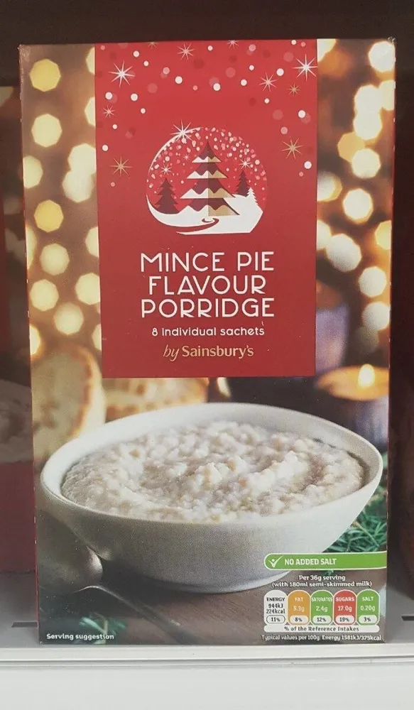 Mince Pie Flavour Porridge