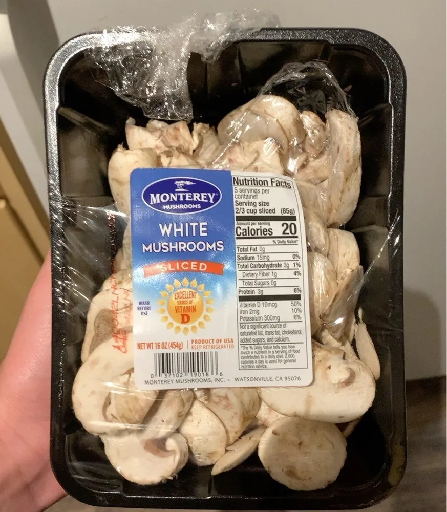 White Mushrooms Sliced
