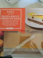 Peach &  apricot cheesecake slices