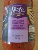Sun-dried tomato & grilled aubergine sauce