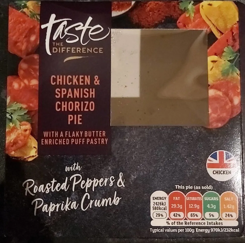 Chicken & Spanish Chorizo Pie