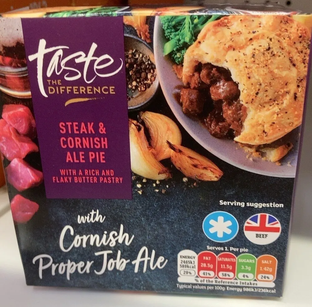 Steak & Cornish Ale pie