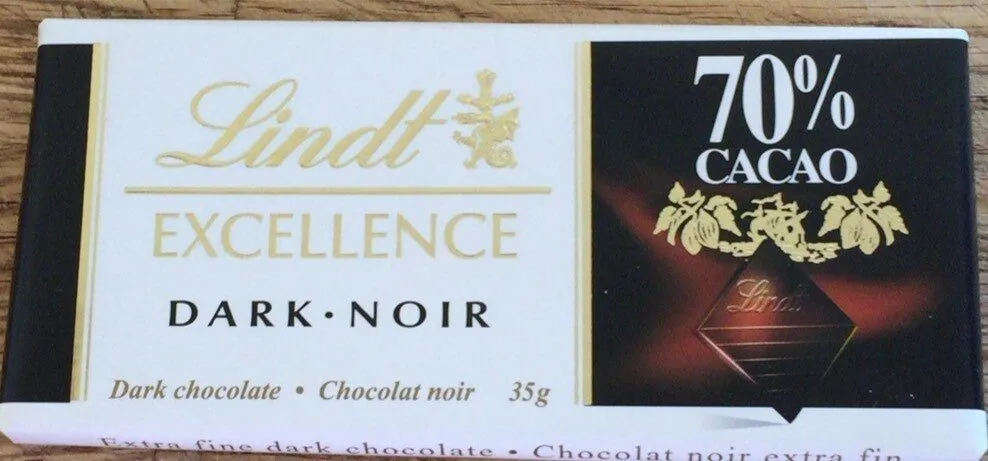 Tablette De Chocolat Excellence Avec 70 % Cacao