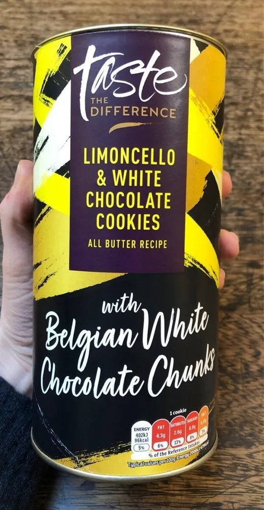 Limoncello & white chocolate cookies