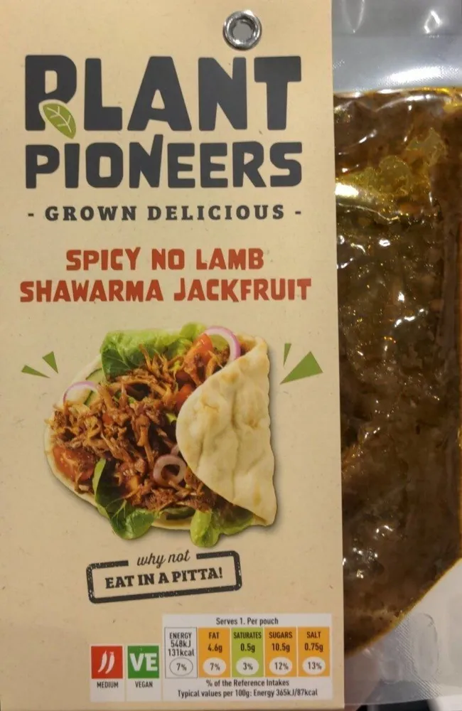 Spicy no lamb shawarma jackfruit