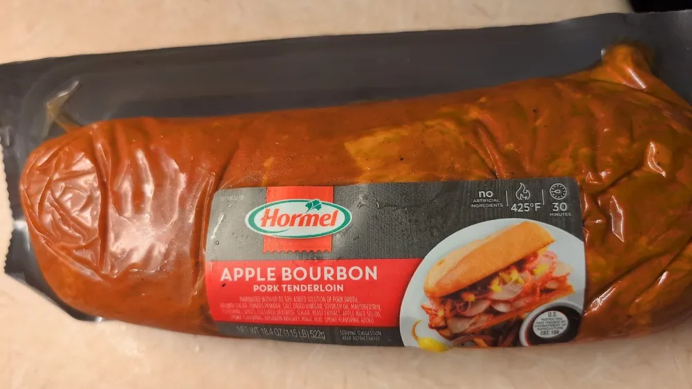 Apple bourbon pork tenderloin, apple bourbon