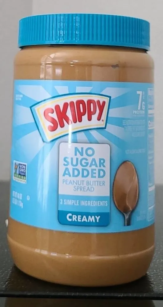 No Sugar Added Creamy Peanut Butter Spread