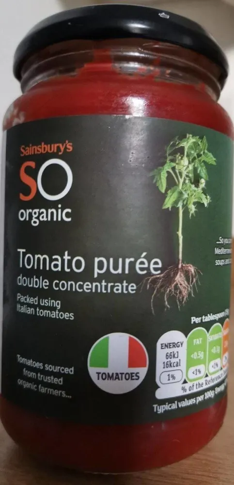 So organic tomato purée