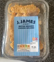 british breaded chicken goujons