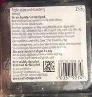 Apple, grape and strawberry