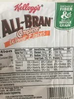 Kellogg's All Bran Cereal Complete Wheat Flakes .88oz