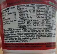 Red Berries Crunchy Wheat & Rice Flakes with Real Strawberries