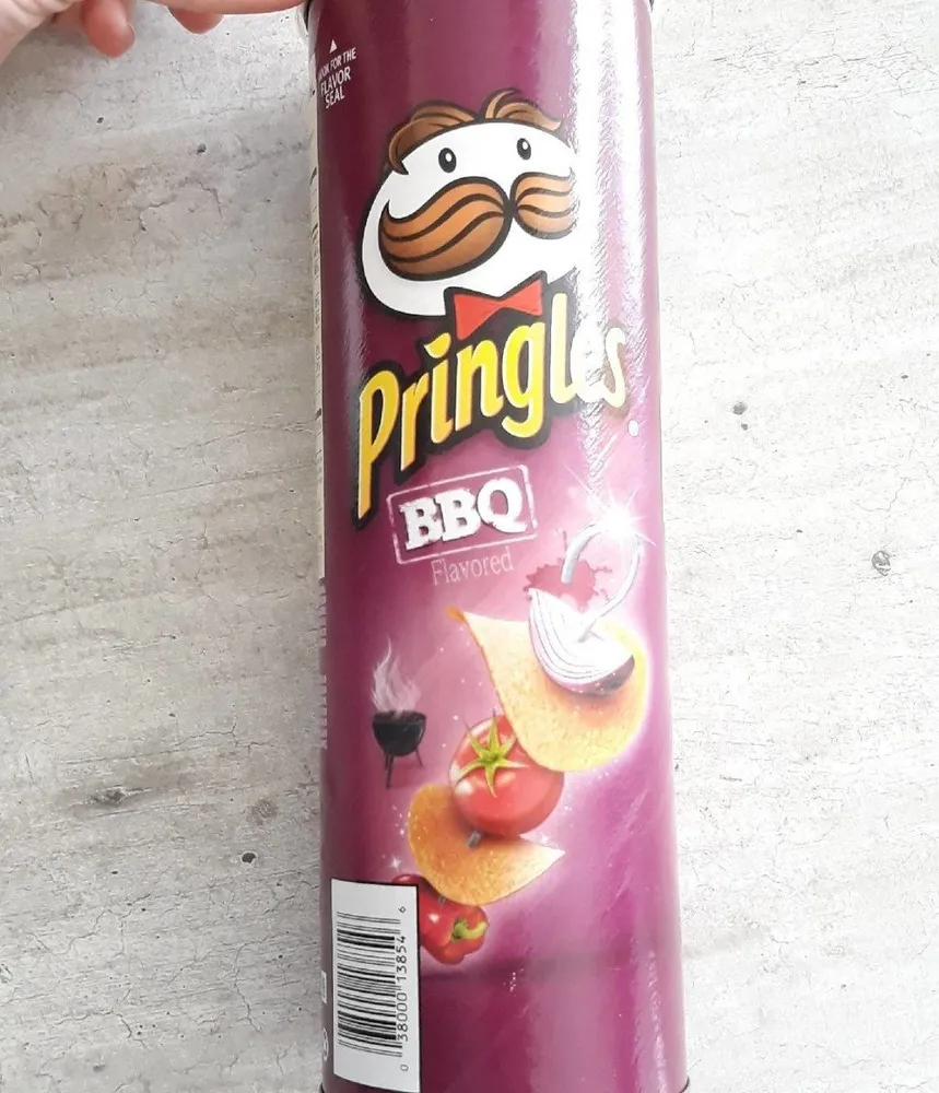 Potato crisps, bbq