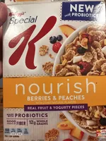 Cereal, berries & peaches