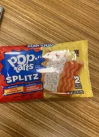 Toaster pastries, frosted strawberry, drizzled cheesecake