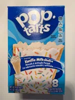 Frosted vanilla milkshake, vanilla milkshake