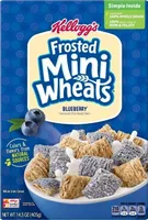 Frosted mini wheats blueberry whole grain cereal
