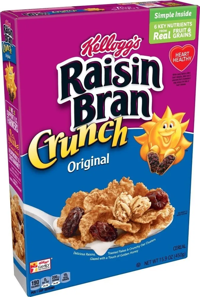 Raisin bran crunch original breakfast cereal