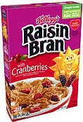 Raisin bran delicious raisins and cranberries
