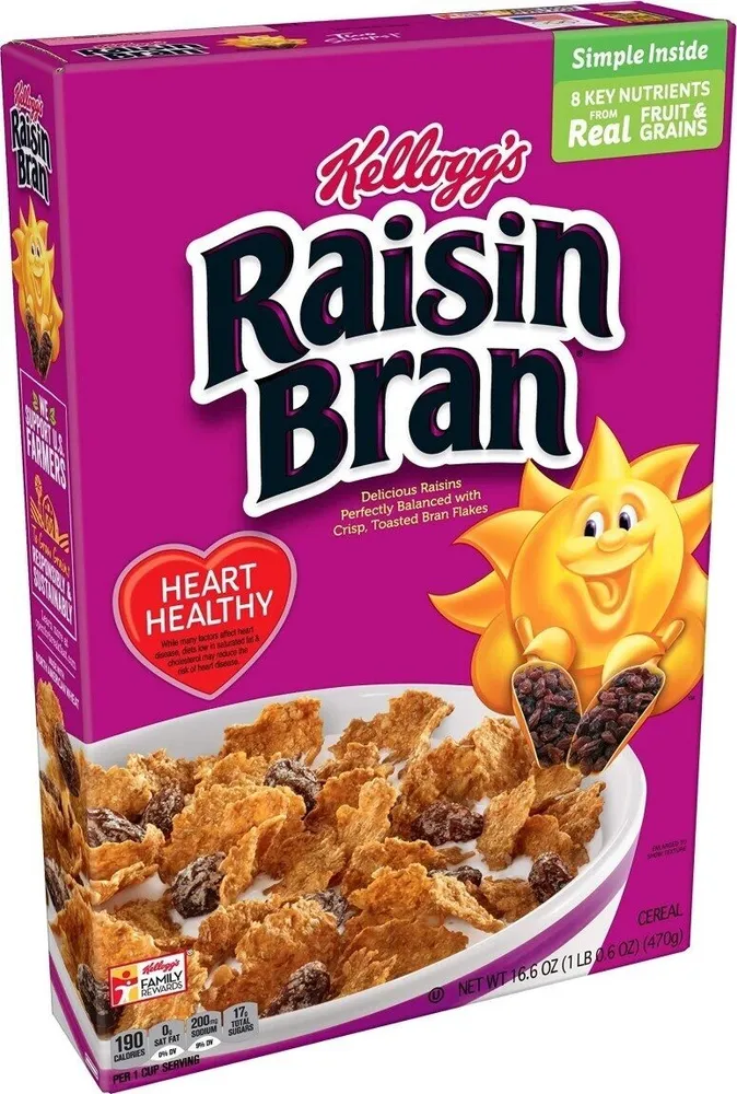 Raisin bran breakfast cereal