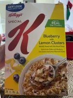 Special k blueberry with lemon clusters cereal