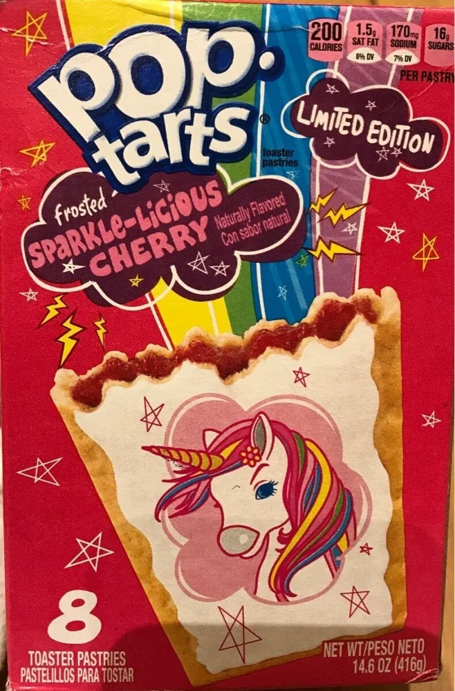 Frosted sparkle-licious cherry toaster pastries, frosted sparkle-licious cherry