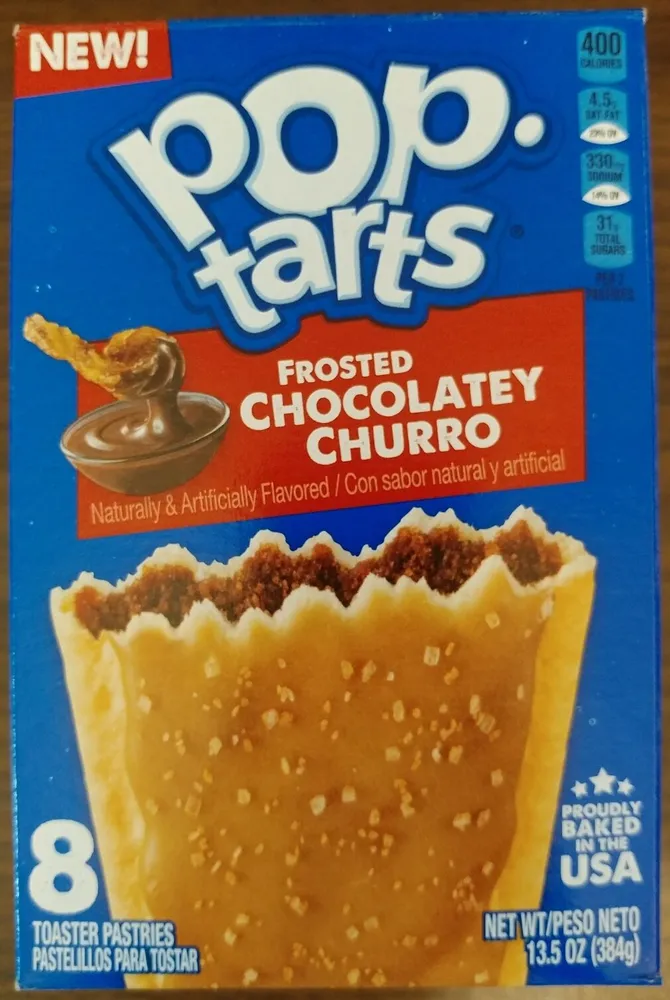 Pop tarts frosted chocolatey churro