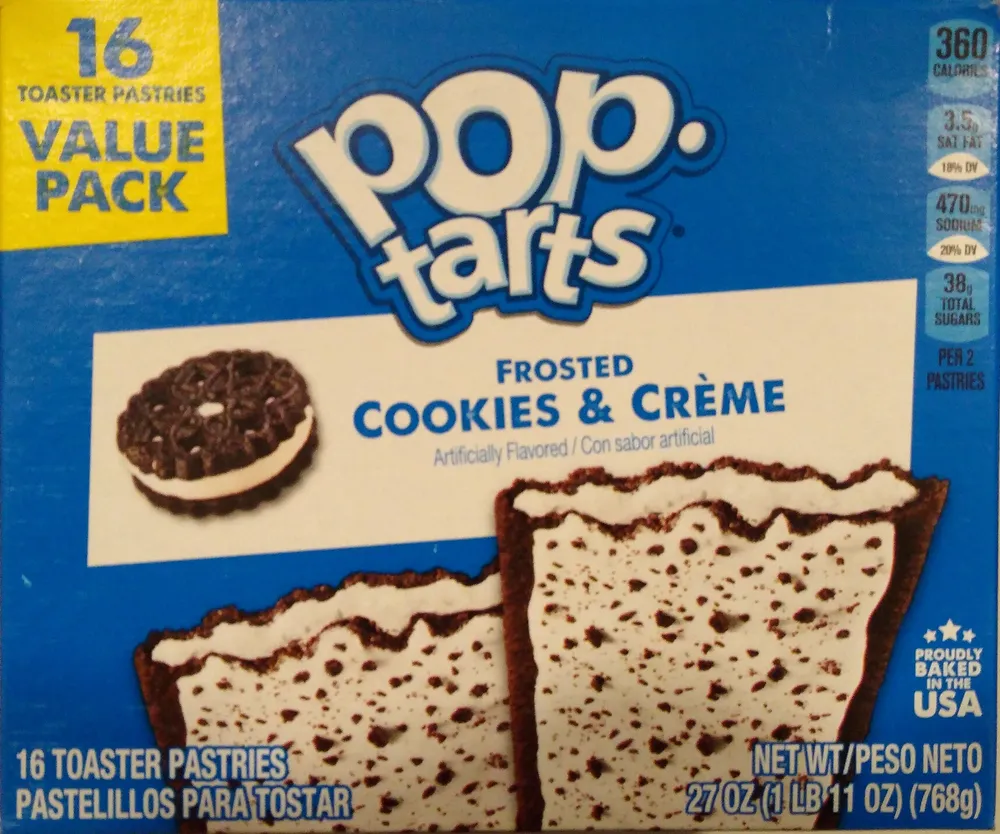 Pop tarts Frosted Cookies & Crème
