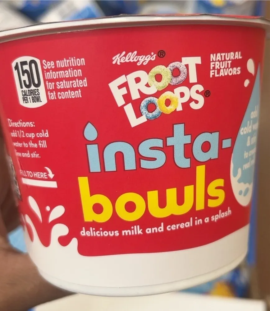 Kellogs frootloop insta bowl