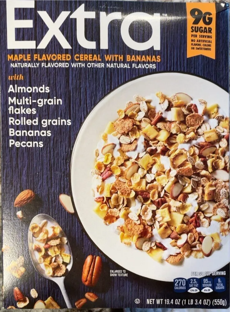 Extra Maple Cereal with Bananas