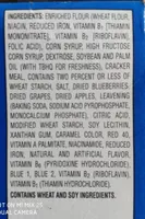 Unfrosted toaster pasteries, blueberry