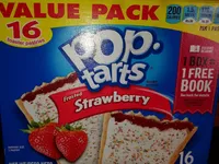 Toaster pastries, frosted strawberry