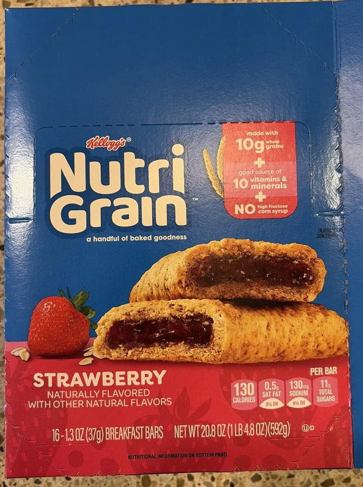 Nutri Grain Strawberry Breakfast Bars