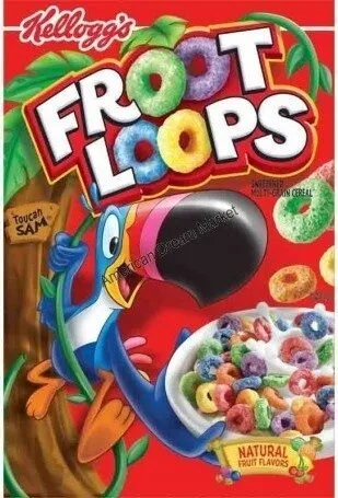 Froot loops sweetened multi grain cereal