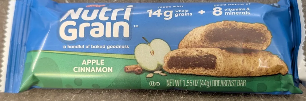 Kellogg's apple cinnamon nutrigrain bar