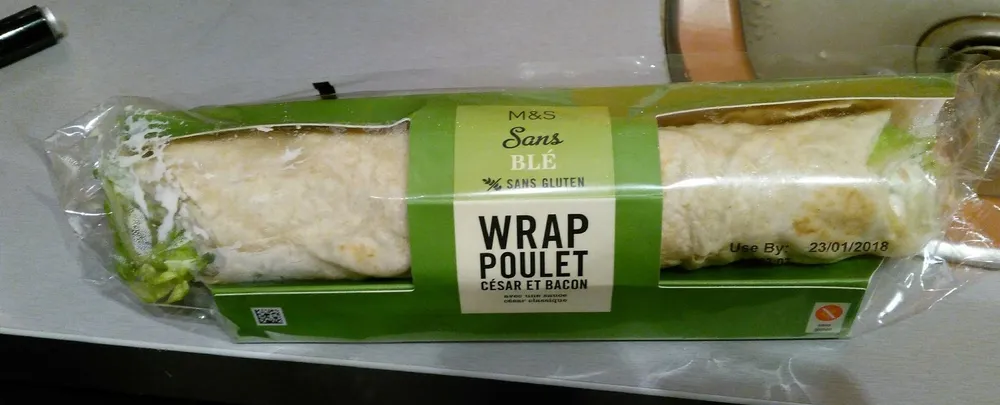 Wrap poulet César et Bacon