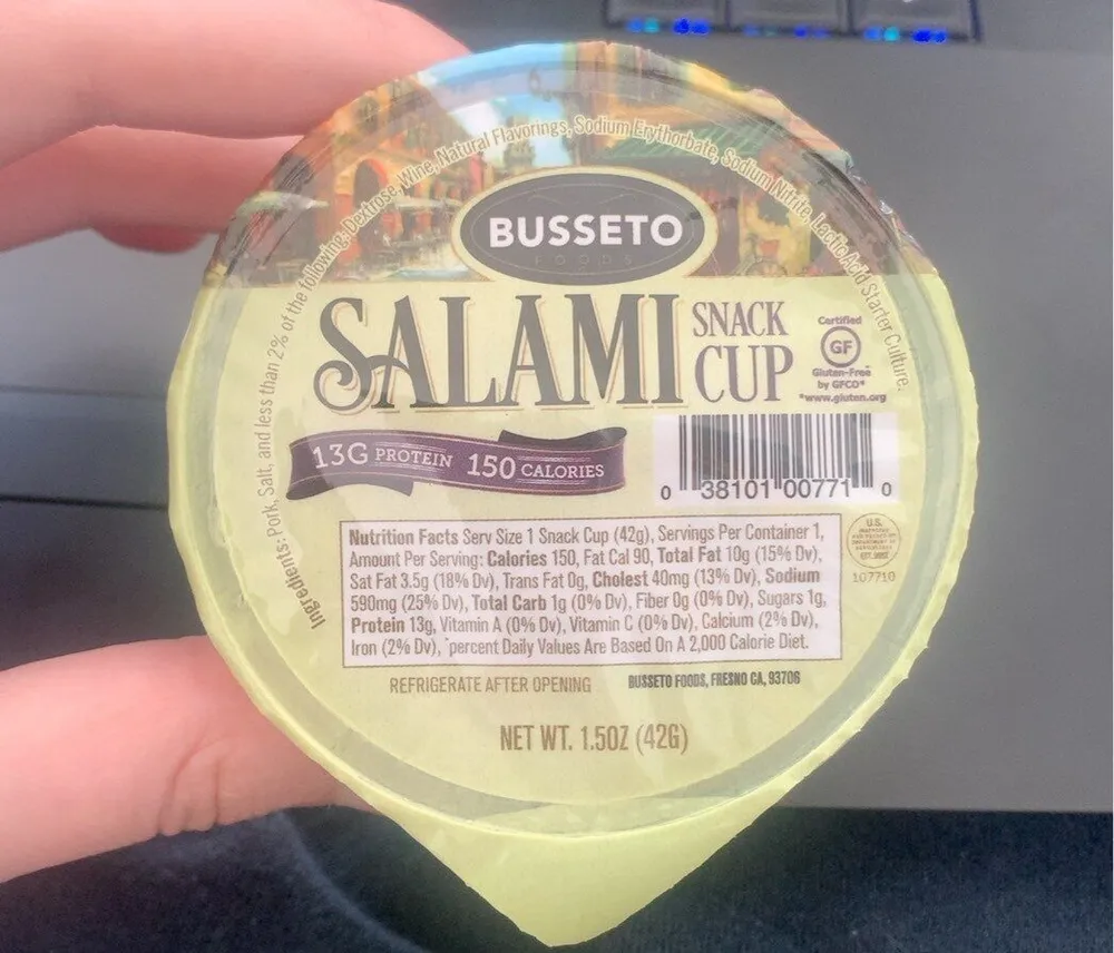 Salami Snack Cup