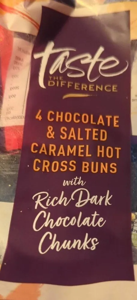 4 Chocolate & Salted Caramel Hot Cross Buns