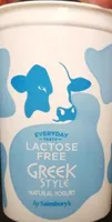 Lactose free greek style natural yogurt